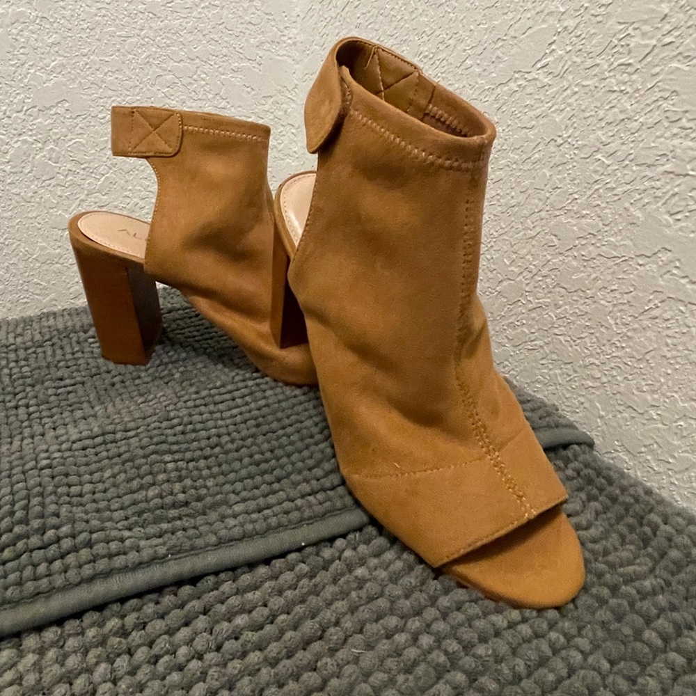 Women’s Aldo Peep-Toe Block Heel Boots